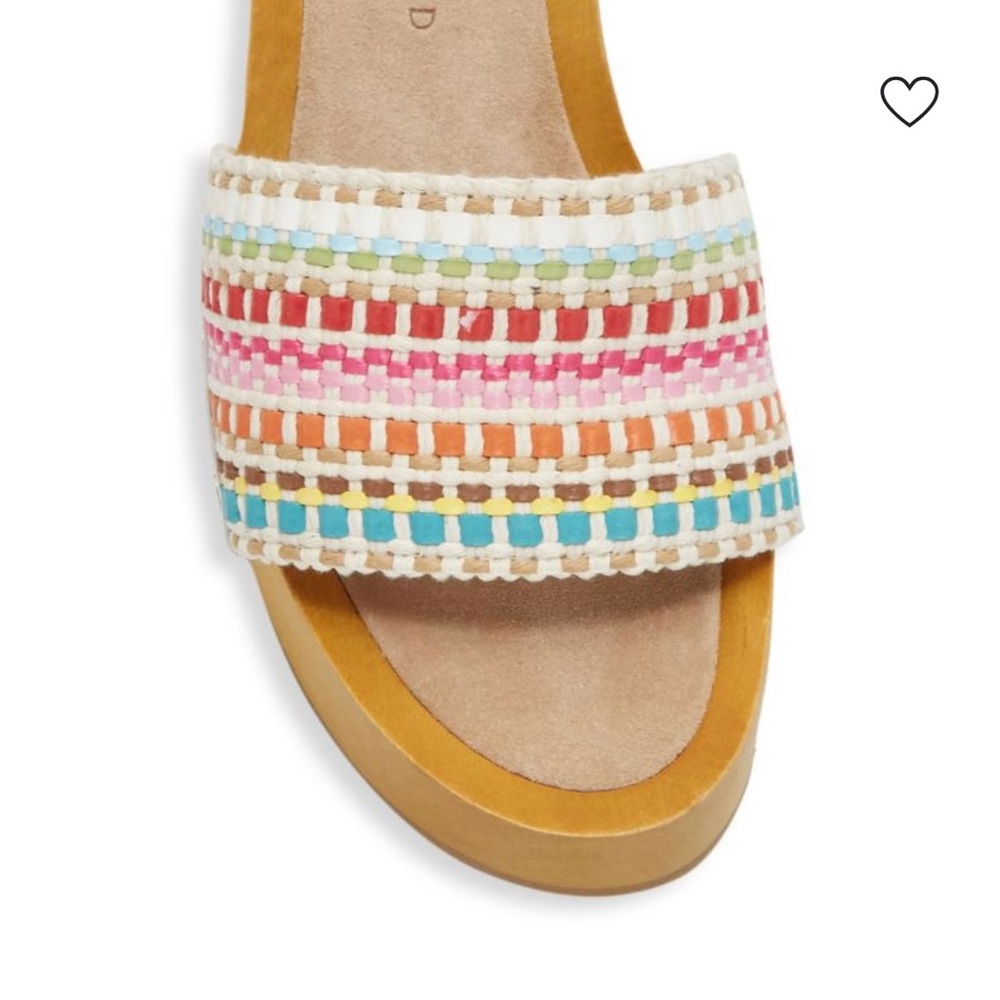 Veronica Beard 8-1/2 HannaLee Colorful Woven Clog Mules - Picture 16 of 16